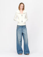 Vintage Washed Straight Leg Jeans