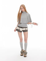 Korean Cape Layered T-Shirt