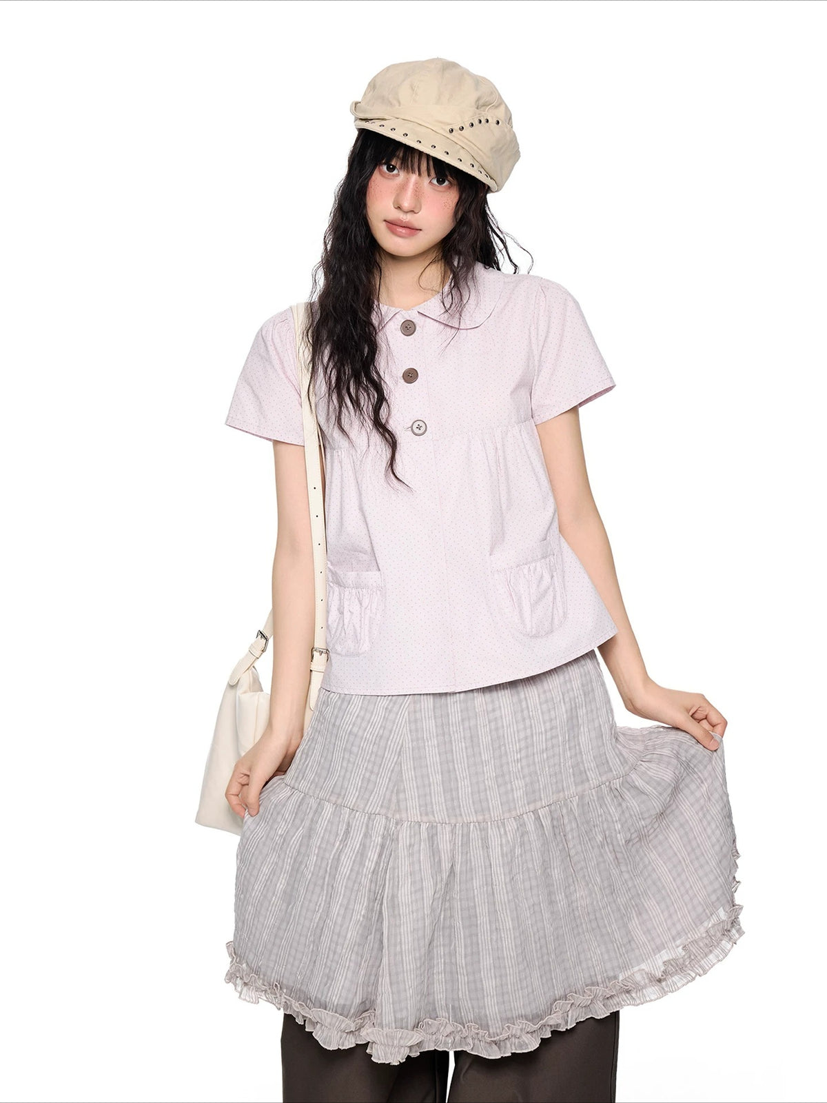 Polka Dot Peter Pan Tee