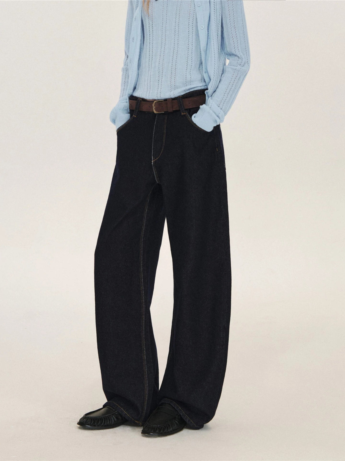 Vintage Contrast Stitch Jeans