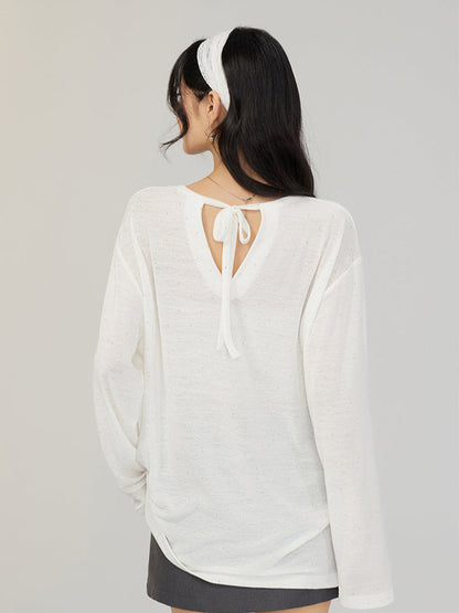 Bowknot Sun-protection T-shirt