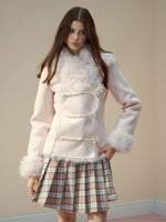 Faux-Suede Toggle Duffle Coat