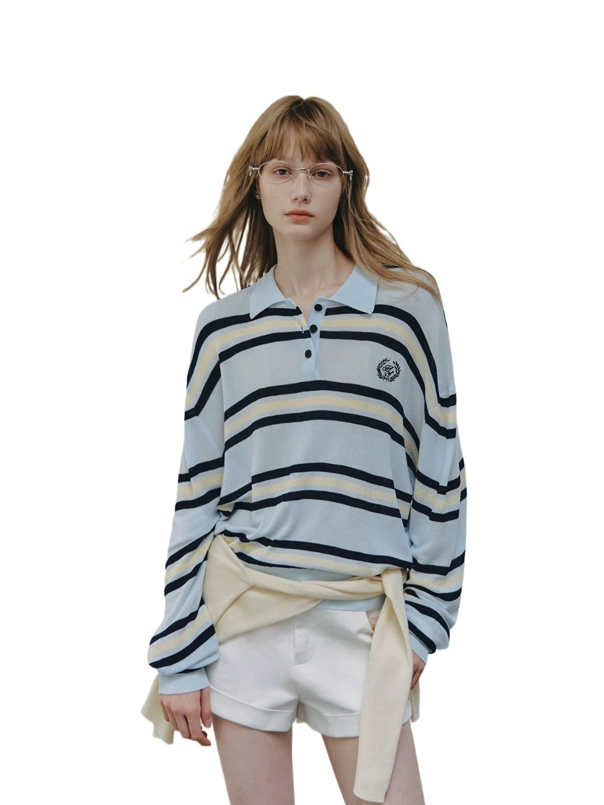 Striped Polo Top Set