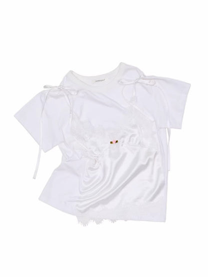 Satin Lace T-shirt