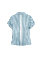 Plaid Slim Short Sleeve Shirt