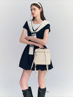 Contrast Bubble Dress Set