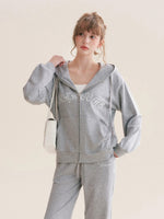 Embroidered Hoodie Set