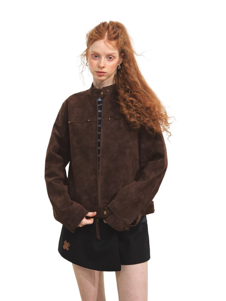 Vintage Washed Moto Jacket