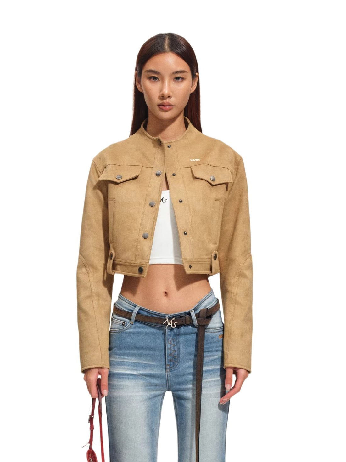 Suede-Touch Short Hunting Jacket