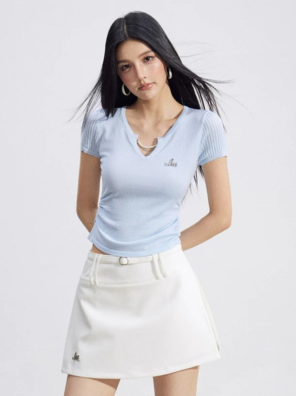 Lyocell V-Neck Tee
