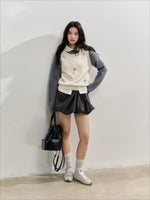 Embellished Knit Layered Knit