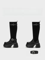 Platform Riding Boots