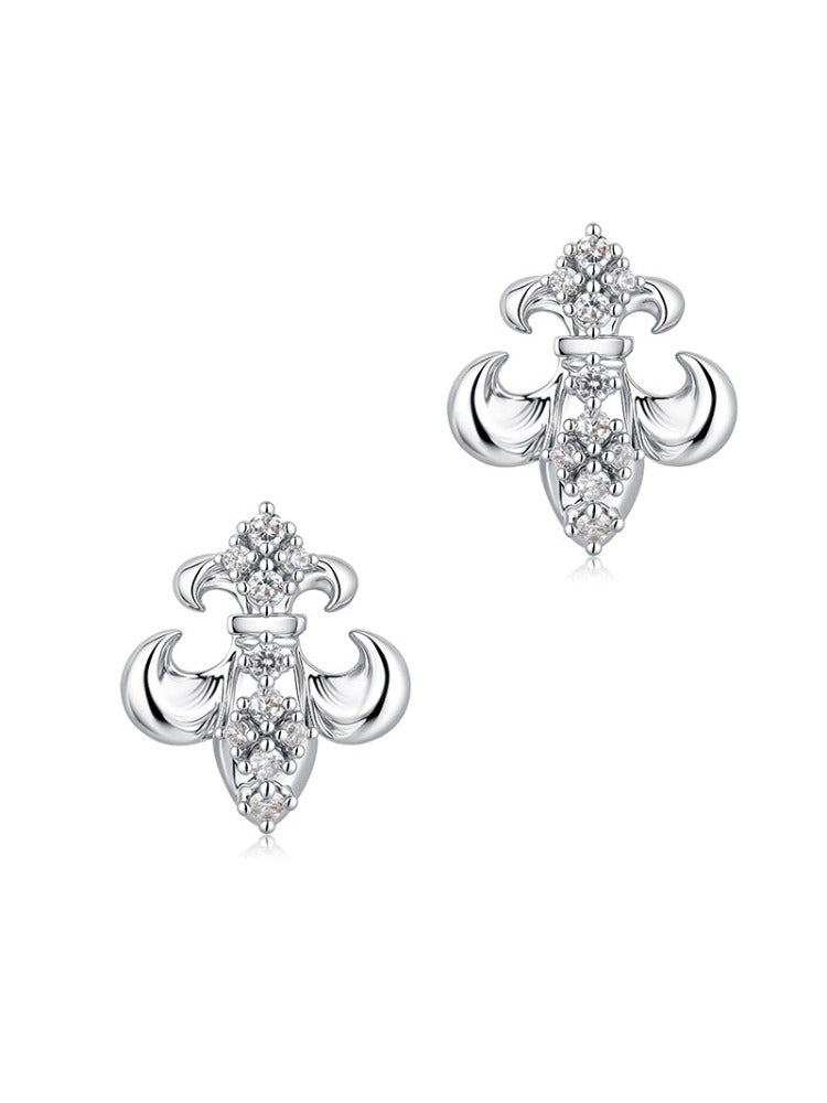 Iris Zircon Stud Earrings