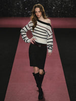 Wool Slit Midi Skirt