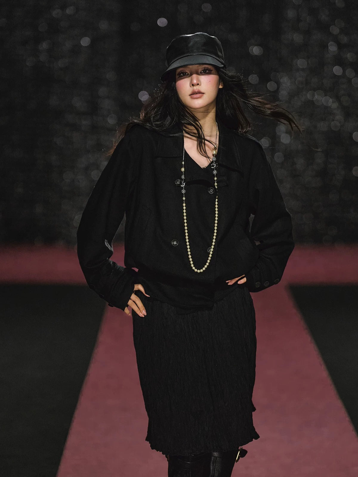 Napoleon Jacket &amp; Pleated Skirt Set
