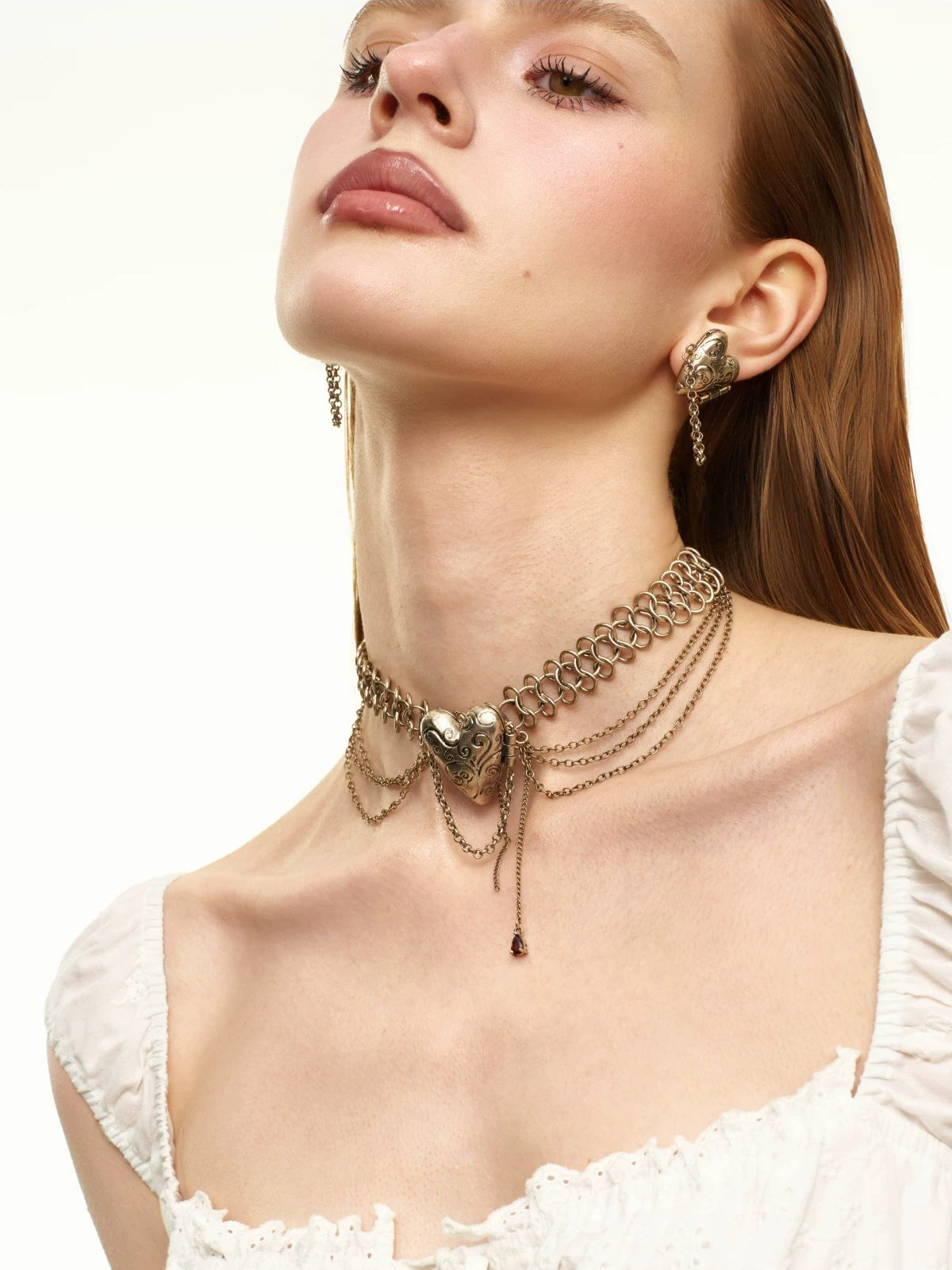 Vintage Heart Pendant Necklace