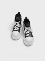 Platform Canvas Short Boots