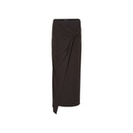 Brown Twist Top & Skirt Set