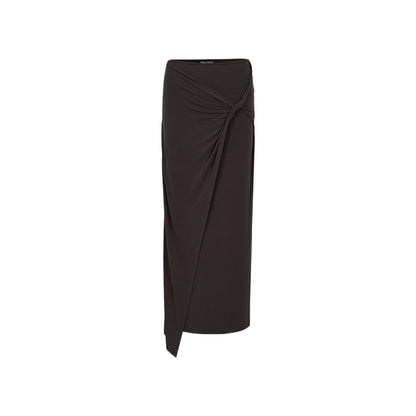 Brown Twist Top &amp; Skirt Set