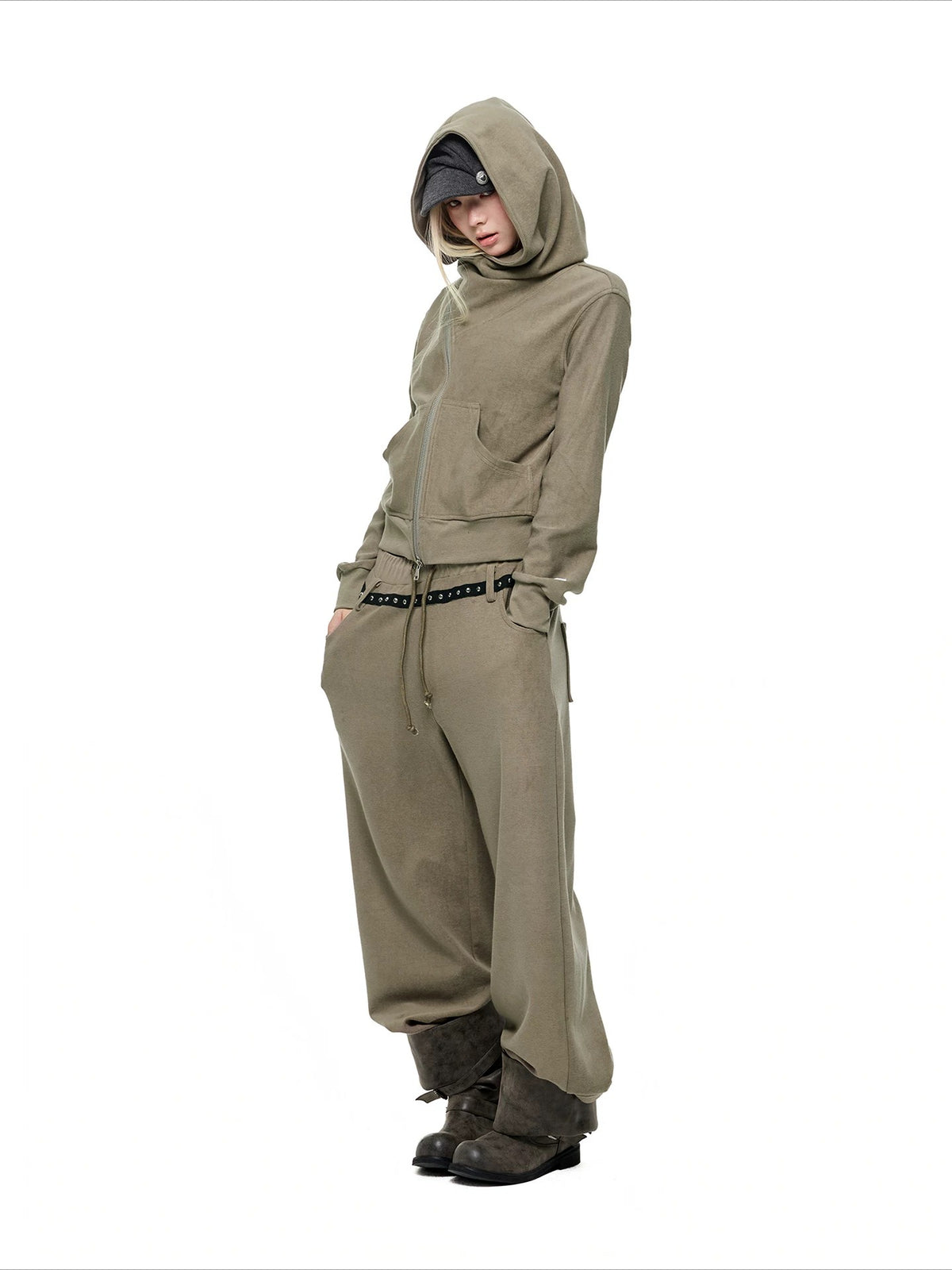 Hooded Fleece Sweatshirt &amp; Pants Set