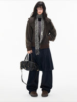 Hooded Wool Blend Jacket