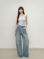 Embroidered Bow Shoulder Strap Slimming Camisole