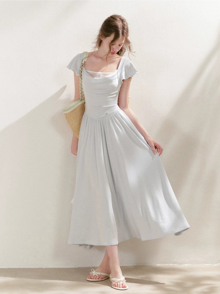 Lace Knit Maxi Dress