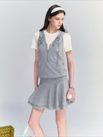 Hooded Layered Romper