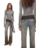Vintage Gradient Mud Dyed Jeans