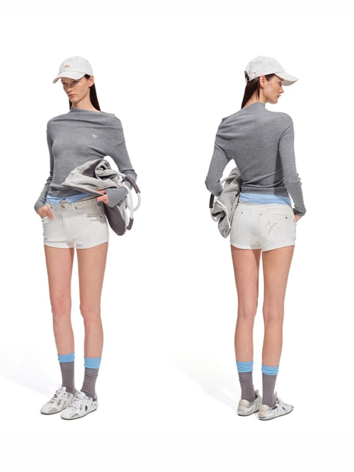 Neva Wool-Blend Knit Crewneck