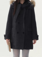 Peter Pan Collar Double-Breasted Coat