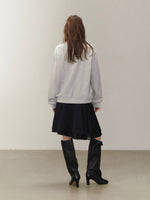Relaxed Cherry Letter Hoodie
