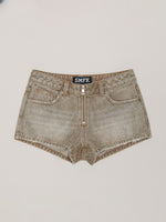 Vintage Storm Fade Dye Silk Gym Short Tee Fading Desert