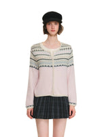 Pastel Fair Isle Knit Cardigan