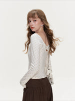 Polka Bow Top