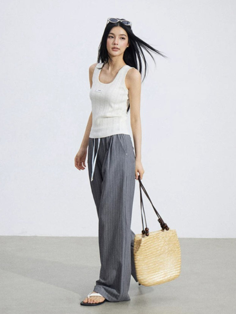 Lace Hollow Ice-Silk Vest