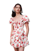 Florette Satin Chiffon Dress