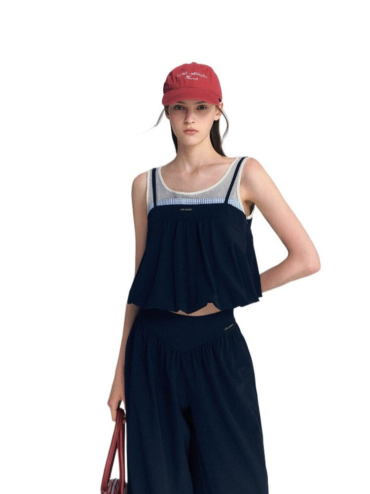 Contrast Two-Piece Set