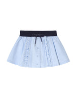 Ruffle Drawstring Mini Skirt