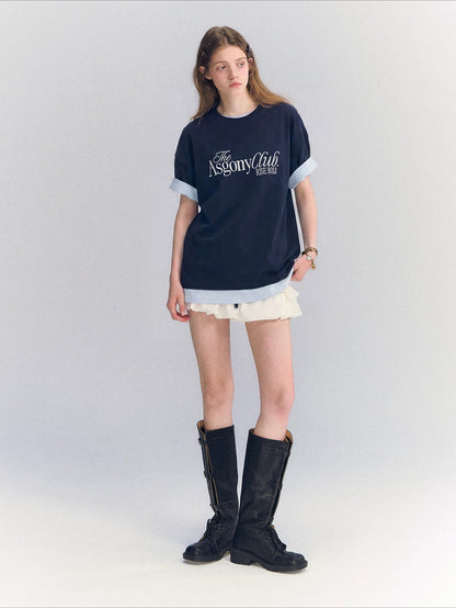 Embroidered Letter Tee