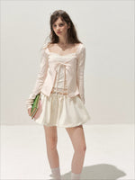 Lace Layered Tie Top