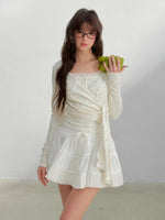 Deep V-neck Blouse & Cami & Skirt Set
