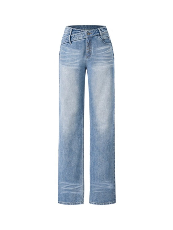 +5CM N2 Smiling Straight Denim Pants