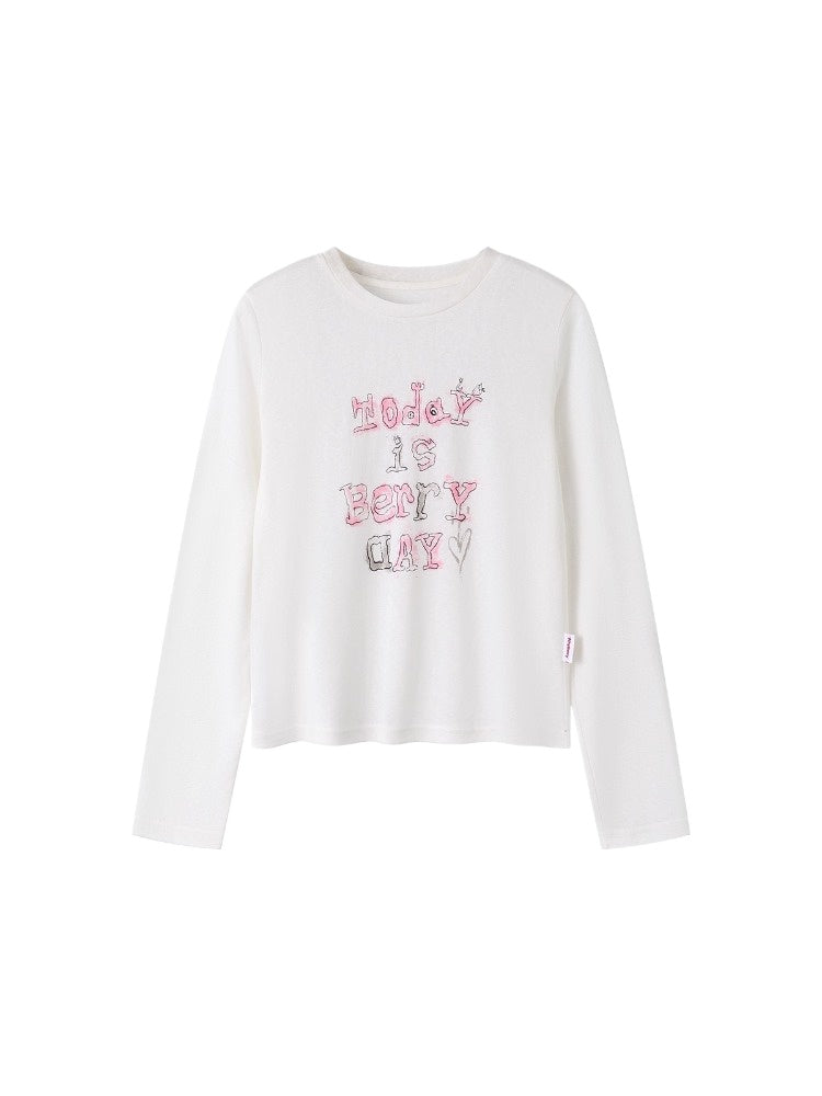 Off-White Minimalist Long-Sleeve T-Shirt