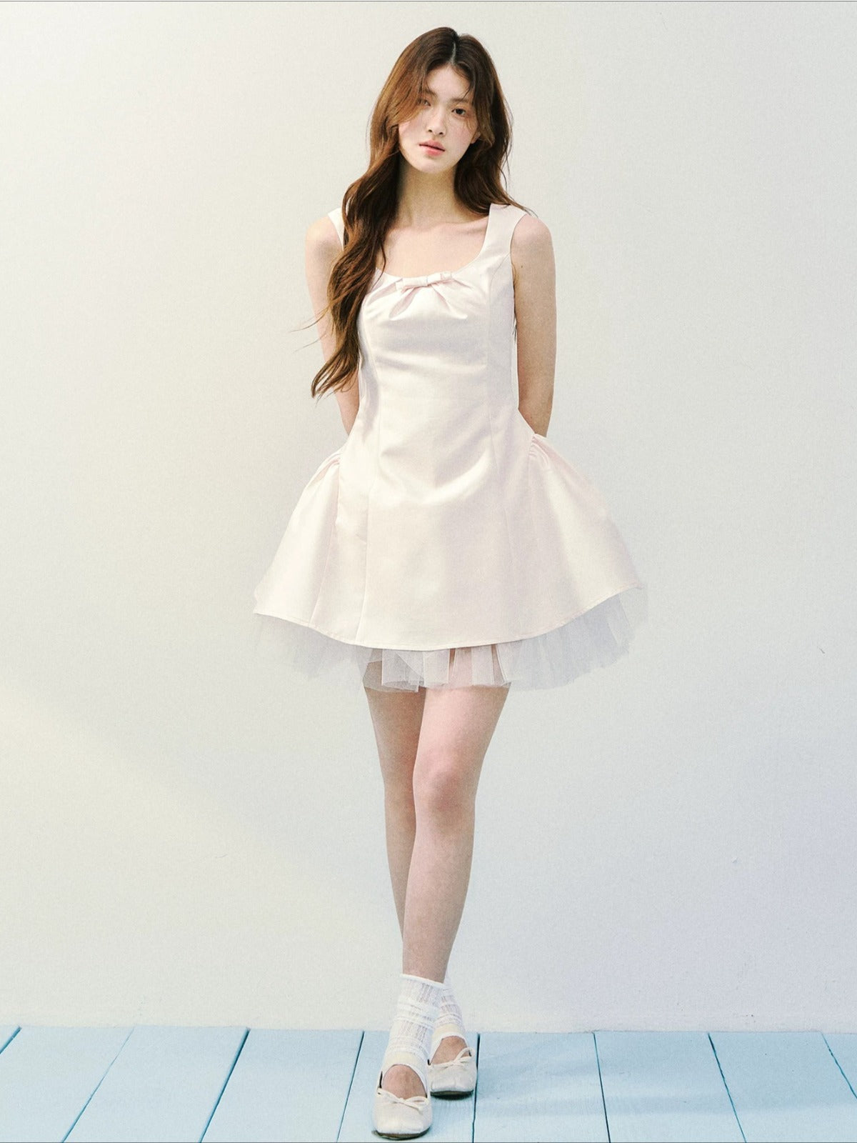 Satin Tulle Princess Dress