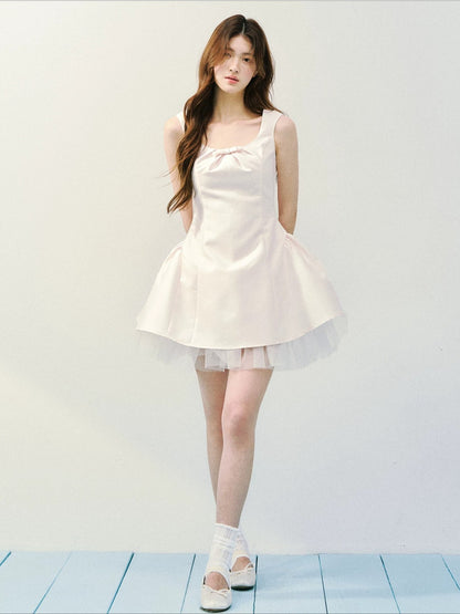 Satin Tulle Princess Dress