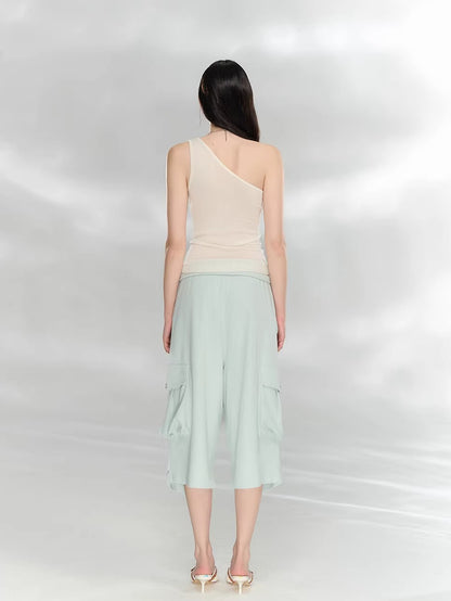 Asymmetrical Knit Tank Top