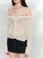 Reversible Wool Blend Cardigan