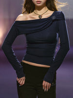 Asymmetrical Embroidered Top