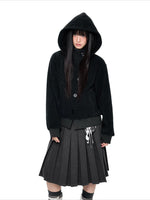 Hooded Wool Blend Jacket